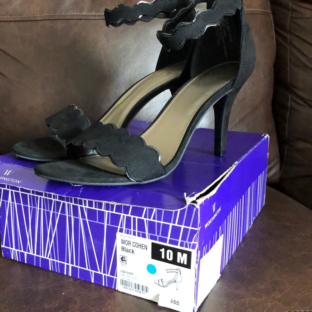 Worthington Cohen Heels Black New Size 10 - Picture 7 of 8